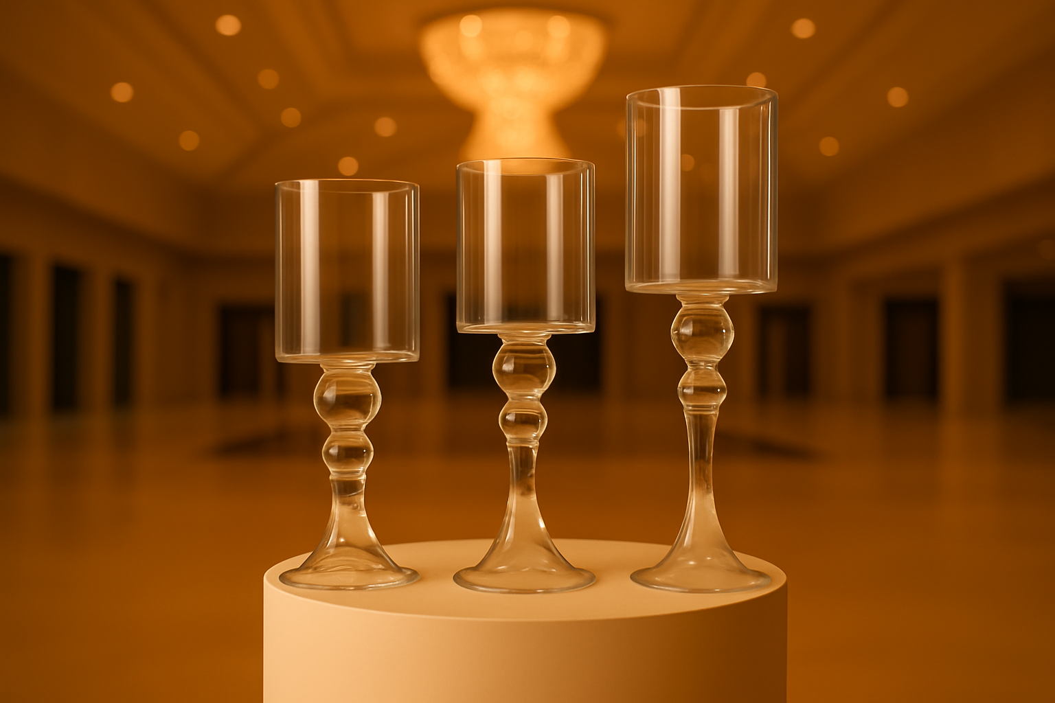 Imagen principal del producto Set de Candelabros de Cristal Luz de Gala.