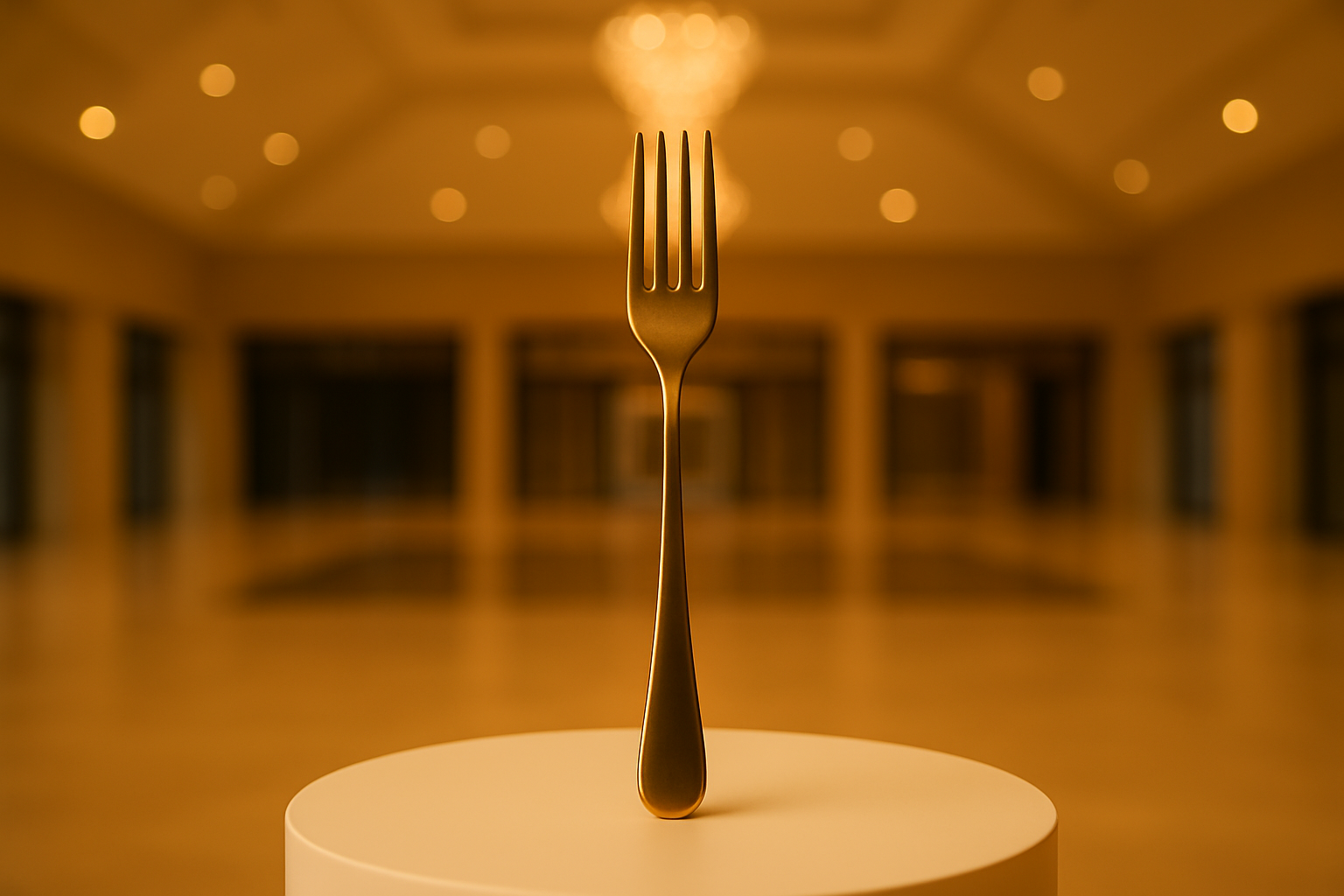 Tenedor Dorado Royale